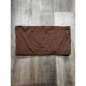 SKIMS Fits Everybody Bandeau Bra Cocoa Brown Strapless Top Womens Plus Size 4X